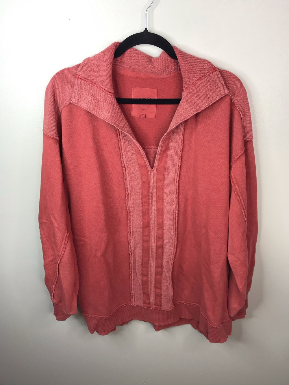 aerie Starry Skies Open Neck Pullover Sweatshirt Sz Medium